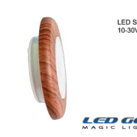3W Ankastre LED Spotlar,10-30V DC (Beyaz-Krom-Ahşap Kaplama) - Görsel 4