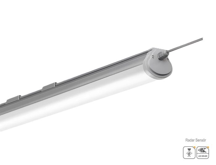 LED GO®LET-33PCE-HS | Radar Sensörlü LED Polikarbon Gövdeli Etanj Armatür 33W, IP65