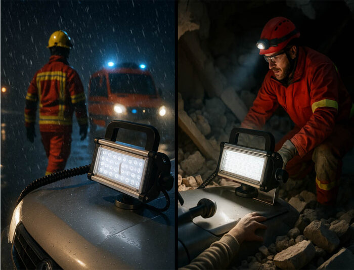 LED GO®MEPM-32-24VD | Araç Üstü LED Projektör, IP67,12/24V,Mıknatıslı ve Çakmak Girişli - Görsel 10