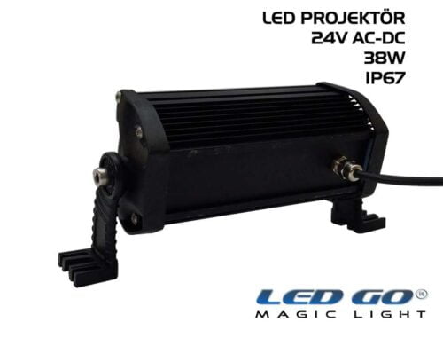 Led Go®EP-38, Elit Serisi SMDLED Projektör, 38W, 24V AC-DC, IP67