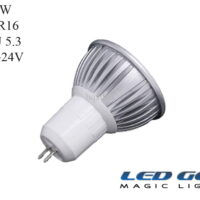 3w,12-24V DC MR16 Led Spot Ampül